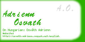 adrienn osvath business card
